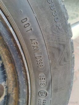 Zimní pneu Continental 205/60 R16 96H M+S, plech. disky - 6