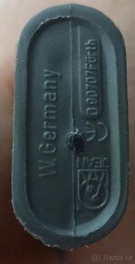 Figurky rytířů plast W. Germany . V - 6 cm. - 6