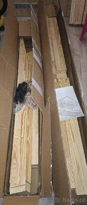 Domečková patrová dětská postel z borovice Mila 90x200cm - 6