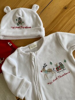Set značkového vánočního oblečení pro holčičku vel. 68 č.2 - 6
