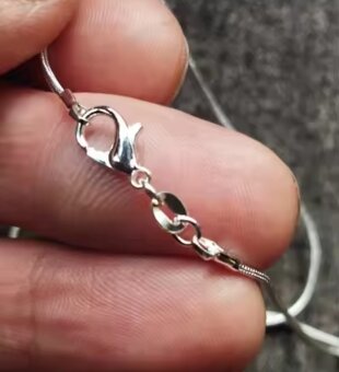 Nový dámský stříbrný náhrdelník řetízek na krk srdce - 6