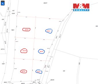 Prodej pozemku k bydlení, 1200 m², Litochovice - 6