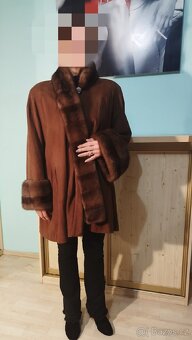 Kožich - přehoz semišový - 6