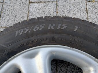 ALU kola Peugeot 15" vč. zimních pneu - 6