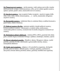 Maturitní otázky biologie - 6