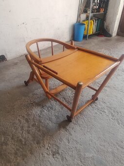 Retro dětská jídelní židlička - 6