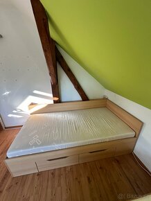 Dvě postele s matrací 100x200 cm - 6