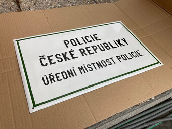 Cedule smaltovaná POLICIE s poštovným 2.000 kč - 6