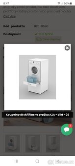 Koupelnová skřínka na pračku - 6