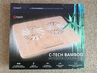 Bambusová chladící podložka na notebook 15,6" (C-tech) - 6