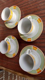 Porcelánové talíře, šálky,talířová souprava - 6