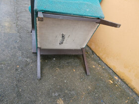 Křeslo dva kusy dřevěné čaloun. starší RETRO za 500 kč - 6