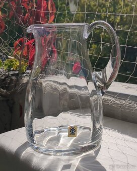 Velký skl. džbán KATARÍNSKÁ HUTA Czechoslovakia - 6