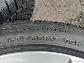 Prodám sadu ALU kol Rial 205/50R17 zimní - 6
