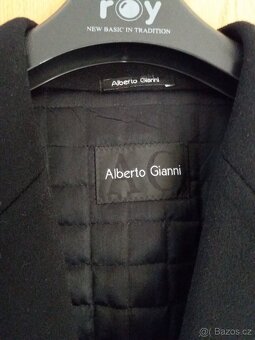 Luxusní pánský dlouhý černý kabát vel.XL - 6