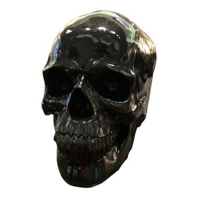 Skull-Black lebka Polystone, 24cm - 6