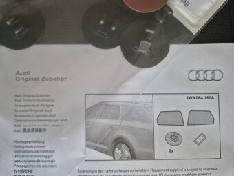 sluneční clony zadních bočních oken Audi A4 Avant 5ti dvéřov - 6