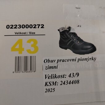 Pracovní boty vel. 43 zimní + letní - 6