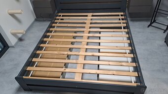 Postel 160x200 v odstínu antracit s úložnými prostory - 6