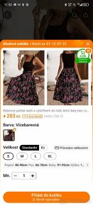 Nové dlouhe letní saty, bohatá sukně, vel. S - 6