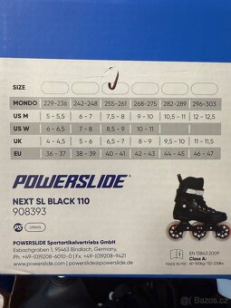 Kolečkové brusle Powerslide Next SL Black Trinity,vel. 40-41 - 6