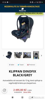 Dětská sedačka Klippan Dinofix - 6