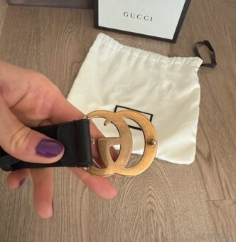 Černý pásek Gucci - 6