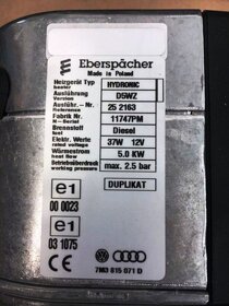 Eberspacher Přihřívač Hydronic D5WZ 12V VW, Ford, Seat - 6