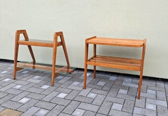 Retro designové květinové stolky 2ks - 6