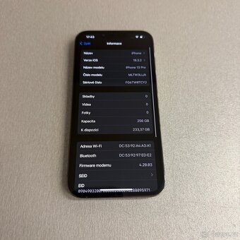 iPhone 13 Pro 256GB graphite, jako nový, rok záruka - 6