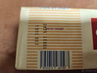 Retro kartón cigaret ŽLUTÉ START, kolek 50 Kč - 6