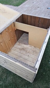 Bouda pro psa - psí bouda 148x102x83cm zateplena - 6