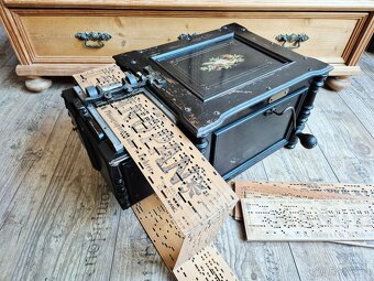 Starožitný hrací stroj, flašinet MANOPAN,  1887 - 1900 - 6