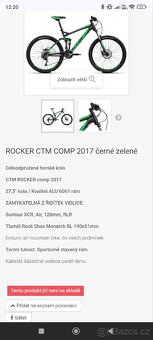 Kolo ROCKER CTM COMP 2017 černé zelené - 6