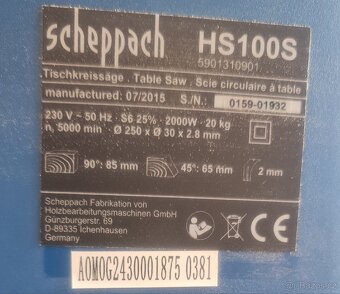 STOLNÍ PILA STEPPACH HL 100S - 6