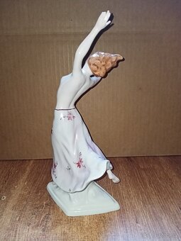 Polo akt tanečnice ART-DECO starý ROYAL DUX V.31cm - 6