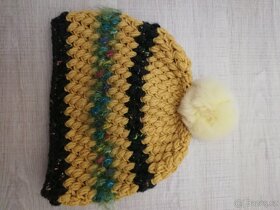 Čepice s bambulí pro děti i dospělé, více barev, 1 - 6