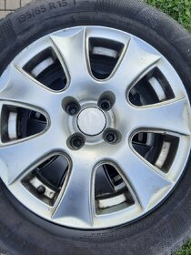 Prodám 4kola / zimni obuti pneumatiky Continental 195/65 R15 - 6
