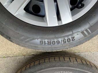 Originál VW kola 205/60 R16, nová - nájezd 300 km - 6