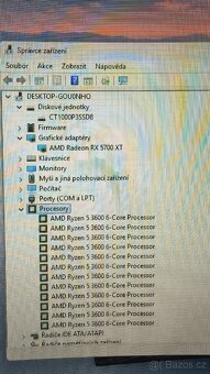 Herní PC ryzen 3600/5700XT/16DDR4/1TBssd/850w win 11 zaruka - 6
