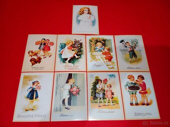 Pohledy 24 ks Andělé, děti atd. čisté - 6