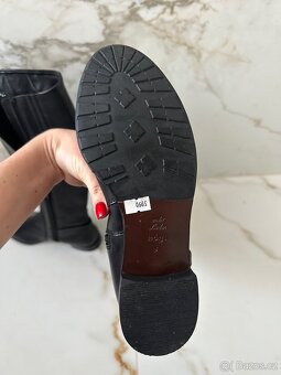 Kožené kozačky Högl - 6