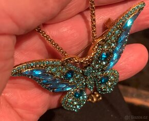 rhinestone brož,.7 x 5cm . - 6