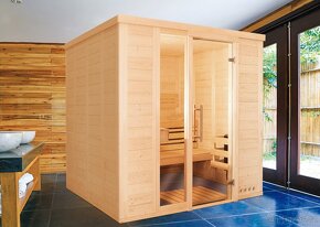 Interiérová panelová sauna z masivu - 6