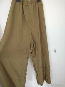Letní kalhoty Shein Curve vel. XL, khaki/army zelená - 6