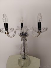 Stolní lampa skleněná, 3 ramenná - 6