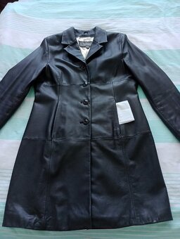 Černý kožený kabát Wilson Leathers dovoz USA - 6