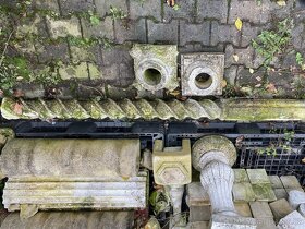 Betonový sloup sleva, japonská lampa - 6