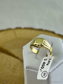 Pánský zlatý prsten - více druhů 2 - 6