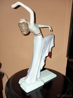 POLO AKT dívka v záklonu ROYAL DUX ART-DECO v.25cm - 6